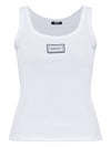 Versace Logo cotton tank top