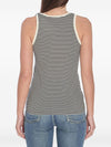 Saint Laurent Striped cotton tank top