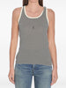 Saint Laurent Striped cotton tank top