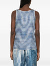 Pierre Louis Mascia Striped silk tank top