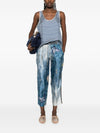 Pierre Louis Mascia Striped silk tank top
