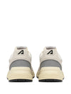 Autry HYPERWAY SNEAKERS IN WHITE AND SILVER MESH AND SUEDE