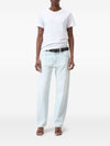 Closed Whitecrew neckshort sleevesstraight hem Cotton t-shirt