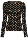 Marine Serre Moon crewneck top