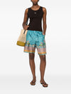 Pierre Louis Mascia Printed silk shorts