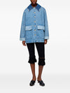 GANNI Coats Blue