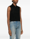 Saint Laurent Cotton sleeveless polo shirt