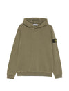 Stone Island Logo cotton hoodie
