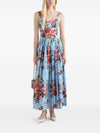 Dolce & Gabbana Flower Print Long Dress
