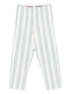 Forte Forte Striped drawstring trousers