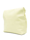 Cortana Delhi S, Large Lime Leather Clutch
