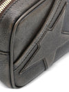 Golden Goose Mini Star Bag In Distressed Dark-Brown Leather With Tone-On-Tone Star