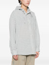 Dunst Checked hooded shirt