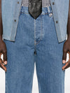 Marine Serre Straight leg denim jeans