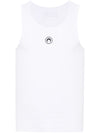 Marine Serre Moon cotton tank top