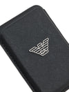 Emporio Armani Asv Regenerated Saffiano Magnetic Card Holder