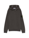 Stone Island Logo cotton hoodie