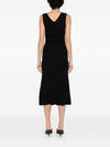 Elisabetta Franchi V-neck sleeveless side slit mid-length Knitted midi dress