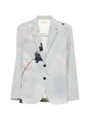 Sissiottostyle Printed single-breasted blazer jacket