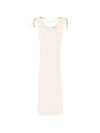 Elisabetta Franchi V-neck sleeveless A-line skirt Knitted midi dress
