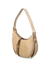 Tory Burch Romy Pick Stitch Half Moon Bag