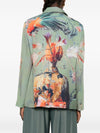 Sissiottostyle Printed single-breasted blazer jacket
