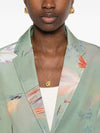 Sissiottostyle Printed single-breasted blazer jacket