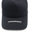 Emporio Armani Canvas Baseball Cap With Embroidered Logo