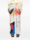 F.R.S . Printed silk trousers