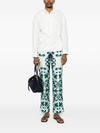 F.R.S . Printed silk trousers