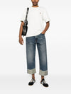 Maison Kitsuné Dressed Fox embroidered cotton t-shirt
