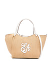 Emporio Armani Woven Straw Medium Shopper Bag
