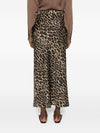 Bazar Deluxe Leopard print midi skirt