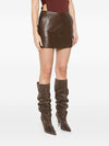 P.A.R.O.S.H. Leather mini skirt