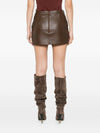 P.A.R.O.S.H. Leather mini skirt