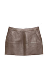 Parosh P.A.R.O.S.H. Leather mini skirt