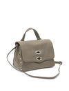 Zanellato Postina® Baby Bag In Hammered Grey Creta Leather