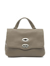 Zanellato Postina® Baby Bag In Hammered Grey Creta Leather