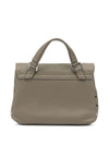 Zanellato Postina® Baby Bag In Hammered Grey Creta Leather