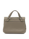 Zanellato Postina® Baby Bag In Hammered Grey Creta Leather
