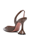 Amina Muaddi With Heel Brown