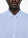 Emporio Armani Shirts Clear Blue