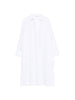 Archivio '67 V-neck side slits Linen chemisier dress