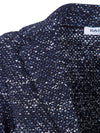 Base Cotton blend single-breasted jacket