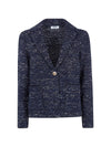 Base Cotton blend single-breasted jacket