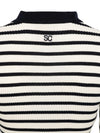 Semicouture Aida striped cotton polo shirt