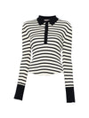 Semicouture Aida striped cotton polo shirt