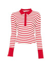 Semicouture Aida striped cotton polo shirt