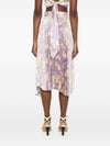 Catalina Printed midi skirt