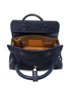 Zanellato Dotta® Baby Bag In Zashmere® Leather & Cactus Sideral Blue